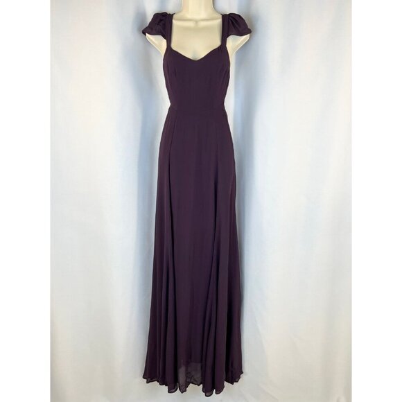 NWT Reformation Dylan Gown Blackberry Purple $328 - Picture 3 of 12